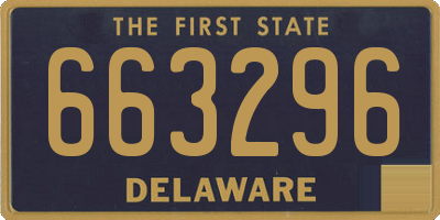 DE license plate 663296