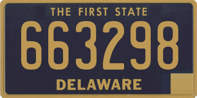 DE license plate 663298