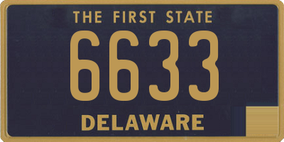 DE license plate 6633