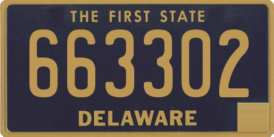 DE license plate 663302