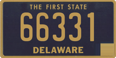 DE license plate 66331