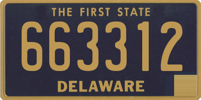 DE license plate 663312