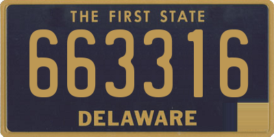 DE license plate 663316