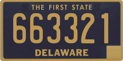 DE license plate 663321