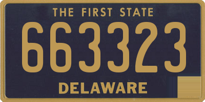 DE license plate 663323