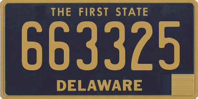 DE license plate 663325
