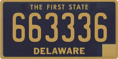 DE license plate 663336