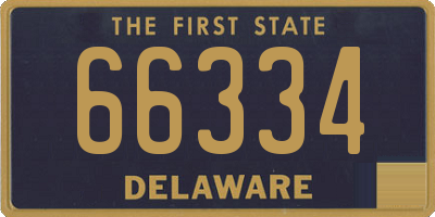 DE license plate 66334