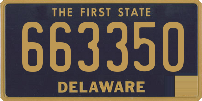DE license plate 663350