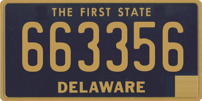 DE license plate 663356