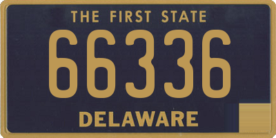 DE license plate 66336
