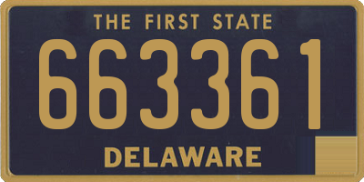 DE license plate 663361
