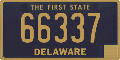 DE license plate 66337