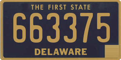 DE license plate 663375