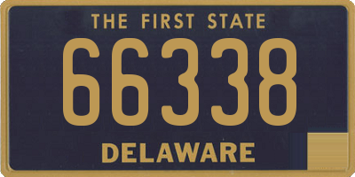 DE license plate 66338