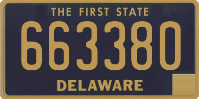 DE license plate 663380