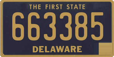 DE license plate 663385