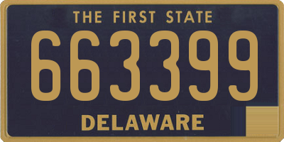DE license plate 663399