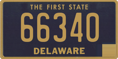 DE license plate 66340