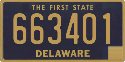 DE license plate 663401
