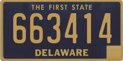 DE license plate 663414