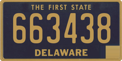 DE license plate 663438