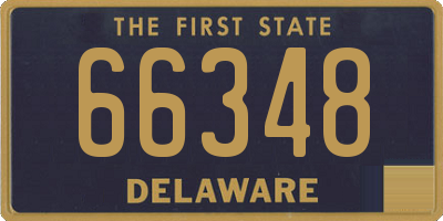 DE license plate 66348