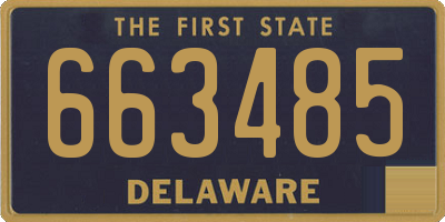 DE license plate 663485