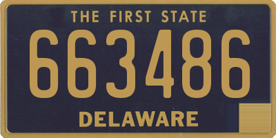 DE license plate 663486
