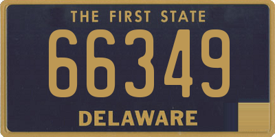 DE license plate 66349