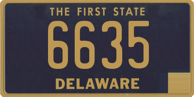 DE license plate 6635