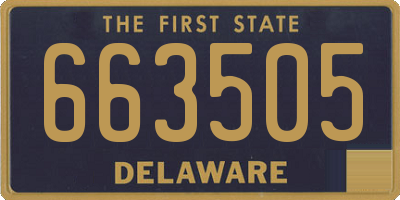 DE license plate 663505
