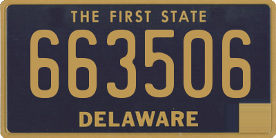 DE license plate 663506