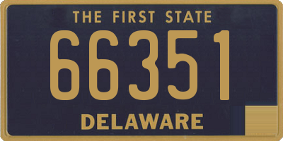 DE license plate 66351