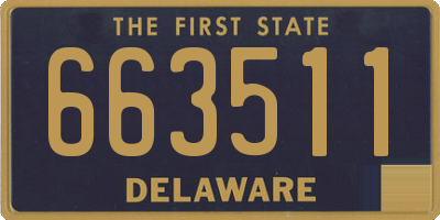 DE license plate 663511