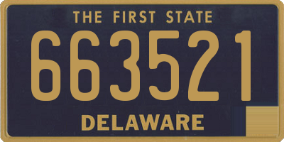 DE license plate 663521