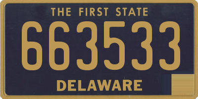 DE license plate 663533
