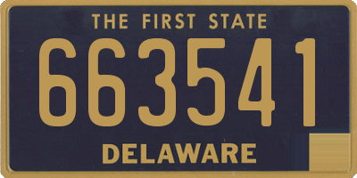 DE license plate 663541