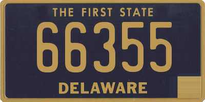 DE license plate 66355