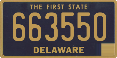 DE license plate 663550