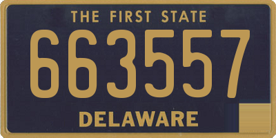 DE license plate 663557