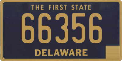 DE license plate 66356