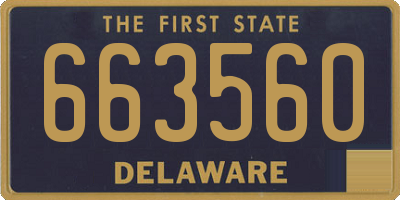 DE license plate 663560