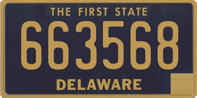 DE license plate 663568