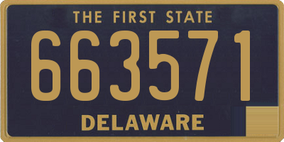 DE license plate 663571