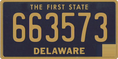 DE license plate 663573