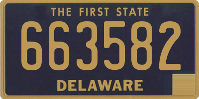 DE license plate 663582
