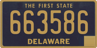 DE license plate 663586