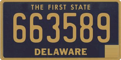 DE license plate 663589