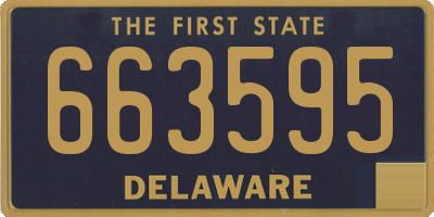 DE license plate 663595